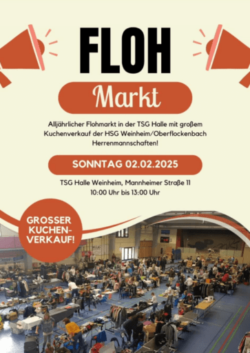 Flohmarkt 2025, TSG-Halle Weinheim