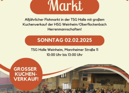 Flohmarkt 2025, TSG-Halle Weinheim